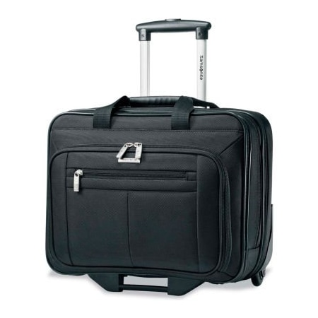 Samsonite Wheeled Business Case, 16-1/2 x 8 x 13-1/4, Black 438761041